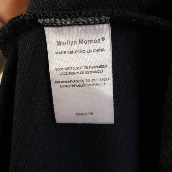 Marilyn Monroe January Caviar Fit & Flare Cocktail Dress Black Size Medium - Picture 12 of 13